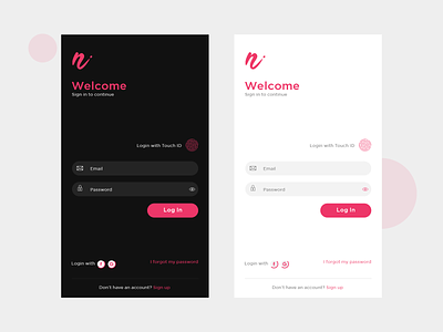 Login with touch ID by Neeraj Chouhan on Dribbble