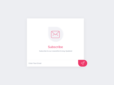 Subscribe Newsletter adobe xd design concept flat inspection popup subscribe subscribe form ui