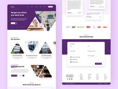 Agency - Landing page