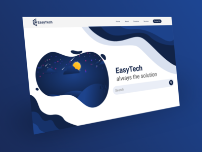 EasyTech - Landing Page design icon illustration logo ui ux web website xd