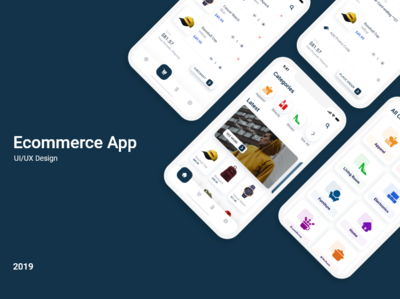 Ecommerce - Mobile App adobe xd android app design illustration ios ui ux xd