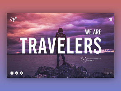 Travelers - Landing Page adobe xd design logo ui uidesign ux ux design web website xd