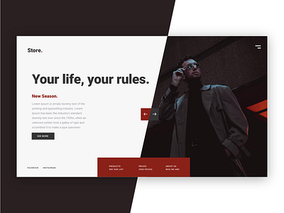 Store - Landing Page