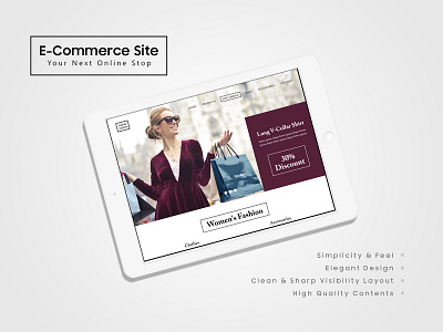 E-Commerce Site Showcase Mockup