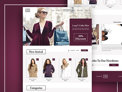 Fashion - E-Commerce Web UI Design