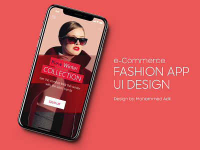 Fashion Mobile App UI Design adobe photoshop adobe xd app design graphic design mobile app mobile app design mockup product design ui ui design uiux design