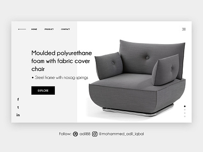 Home Furniture Web UI Design