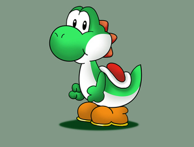 Sketch of Yoshi - hand drawn (wacom) 2d 2d art adobe adobe photoshop art draw drawing hand drawn illustration photoshop photoshop art sketch sketching wacom wacom tablet