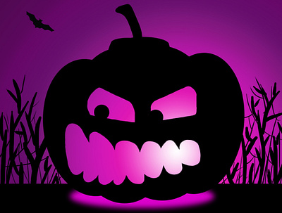 Halloween angry pumpkin 2d 2d art adobe design halloween halloween design illustration