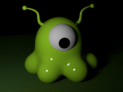 Alien - Brain Slug alien brain slug c4d green render