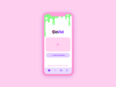 CoVid - Watch Together app app design design mobile app mobile app design mobile design mobile ui mobile ux movie movies social video