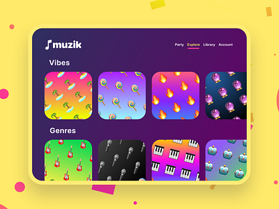 muzik - riffs. jams. parties. app app design apple mobile app mobile app design mobile design mobile ui mobile ux social ui