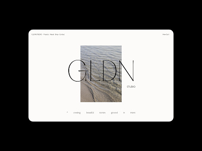 GLDN Studio E-commerce Design Website