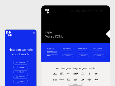 KOMI | Custom Web Design