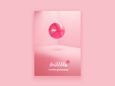Dribbble invitation branding dribbble inspiration invitation logo logo design pink