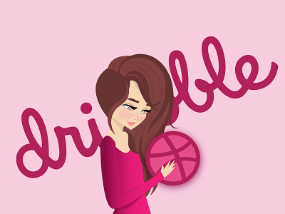 in celebration of being invited to dribbble