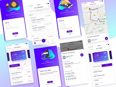 Logistic App Concept logistic mobile app design uiuxdesign