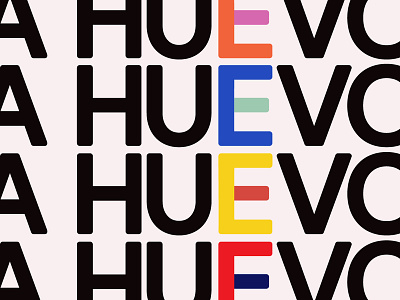 A Huevo Wallpaper coloful icon illustration pattern rainbow retro typography vector wallpaper