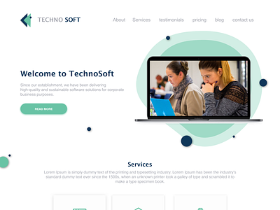 Techo Soft Web Page Design