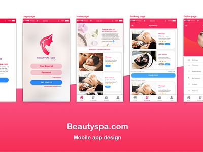 Beauty App app ui ux