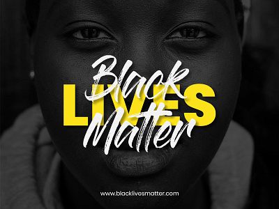 Black Lives Matter banner design black life typography typography art