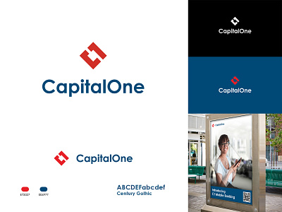 Capital One logo redesign bank logo finance logo logo redesign thefuturchallenge