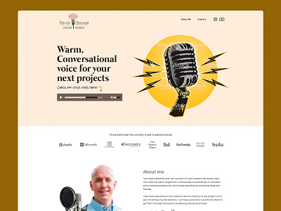 Voice over artist web design oldweb ui voice over web webdesign