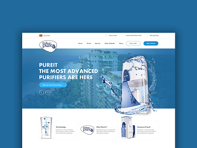 Unilever Pureit web design pureit sri lanka web design