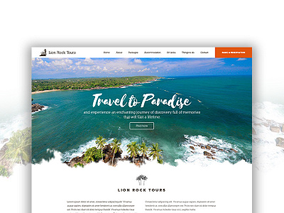 Tour agency web design