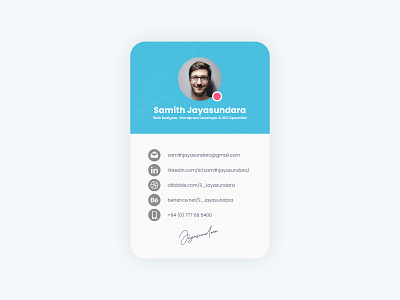 Profile card design