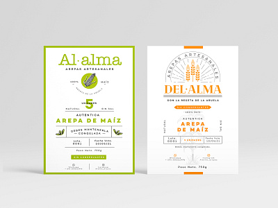 Diseño etiquetas Al alma brand design logo vector