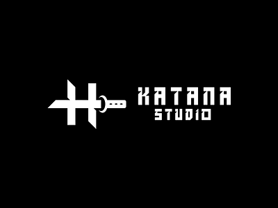 Katana Studio branding design flat illustrator katana logo minimal studio vector