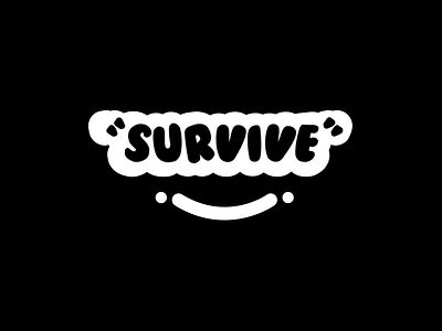 "Survive" branding design flat illustrator logo minimal pins survive vector