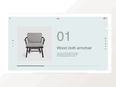 Furniture web concept minimal design minimal web slider ui uiux ux web web concept web design
