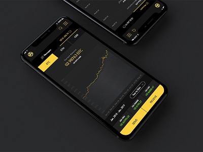 Cryptocurrency wallet mockup