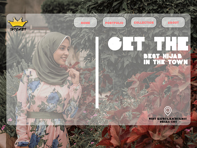 Landing page for Hijab selling site