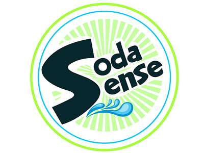Soda Sense company logo brand identity company logo soda