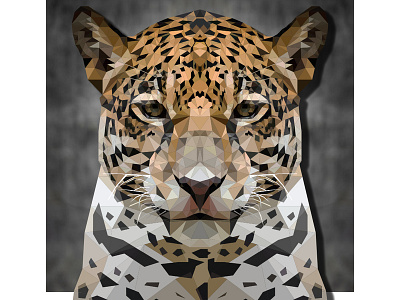 Leopard adobeillustator animal animal art cat cat illustration design design graphic illustration lowpoly lowpolyart vector