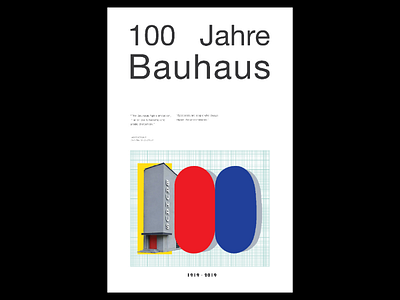 Bauhaus poster style design