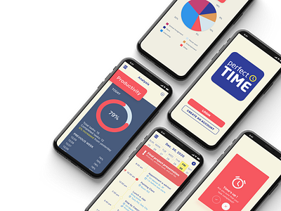 Perfect Time app design icon interaction design logo ui ux