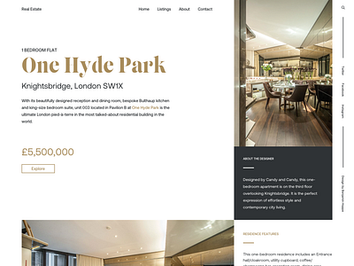 One Hyde Park - Unit Listing by Benjamin Hoppe on Dribbble