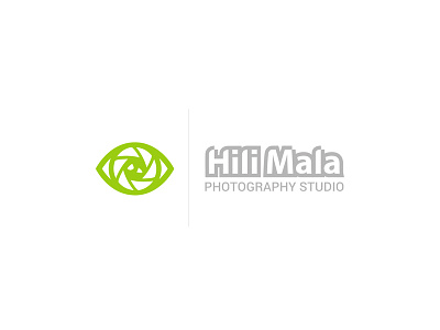 Hilimala Photography Studio Logo branding camera design eye logo photography studio typography