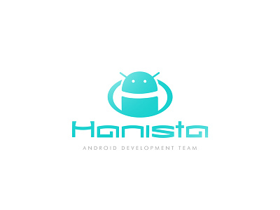 Hanista Android Development Team Logo Design android app branding design logo typography