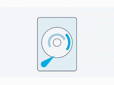 Disc Shot animation design flat icon illustration