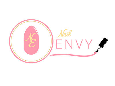 Nail Envy Logo branding design illustration logo typography
