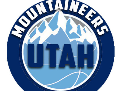 Utah Mountaineers Logo branding design flat illustration lettering logo typography vector