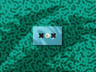 Funky Pattern 🦠 art direction brand branding business card business card mockup flat graphic deisgn identity illustration logo pattern pattern design print