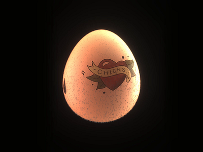 Bad Egg (3/3) 🥚 3d 3d animation 3d art biker c4d cinema 4d classic tattoos easter egg illustration motion motiondesign redshift stubble tattoo tattoo design tattoos