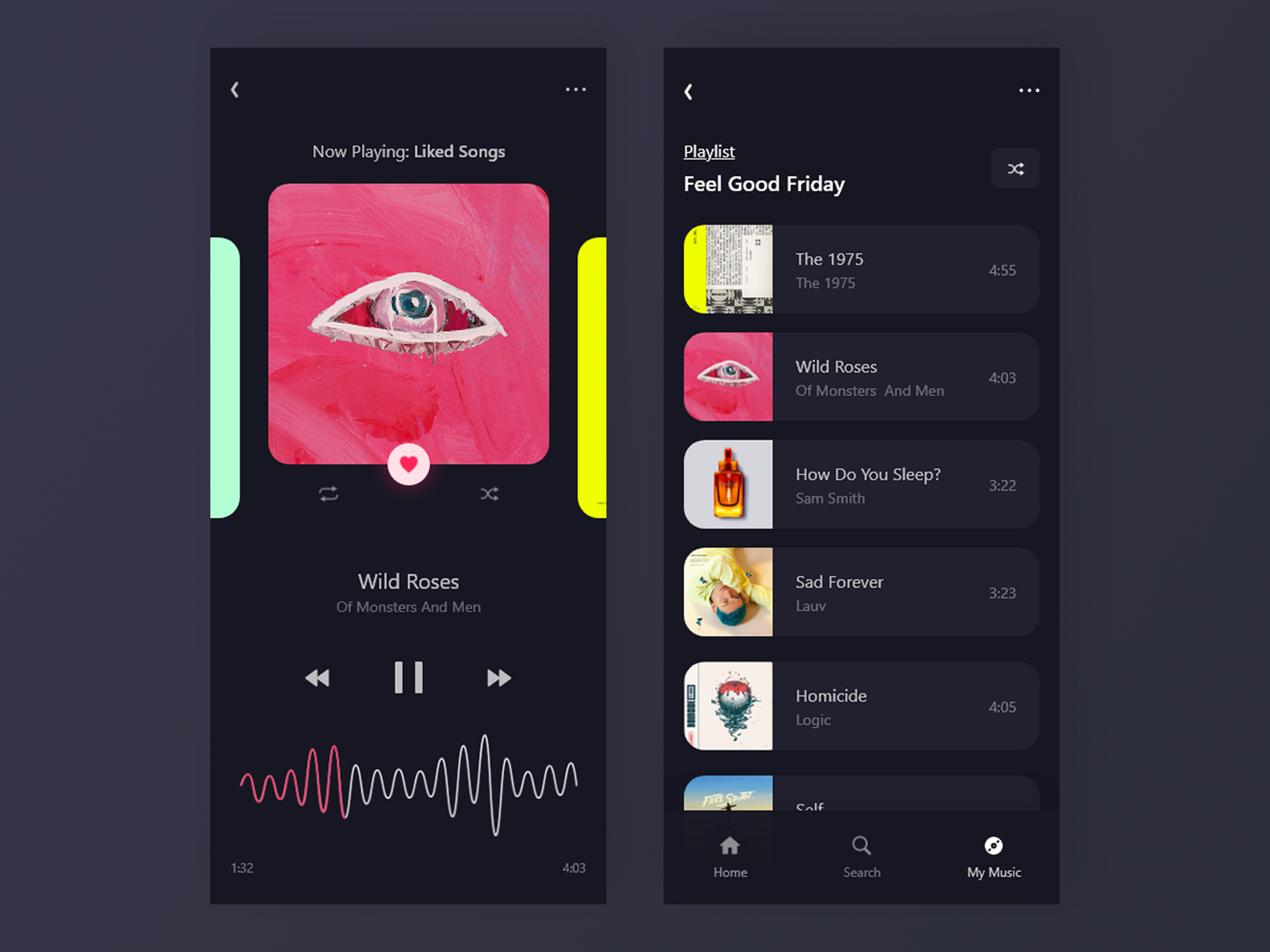 Music App by Square Studio on Dribbble