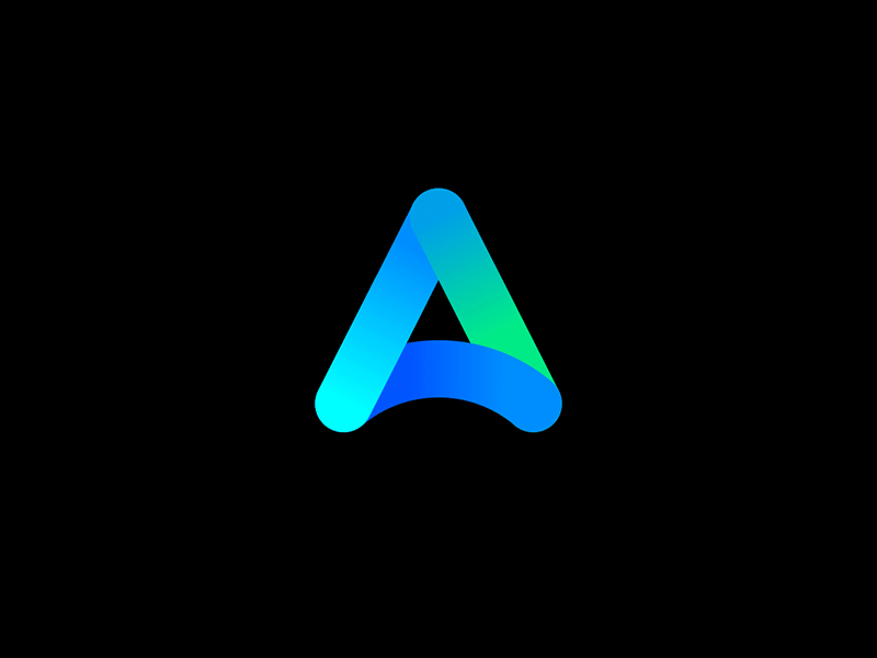 Awvics Animation after effect animation 2d animation gif branding design digital gradient icon isotipo logo minimal vector